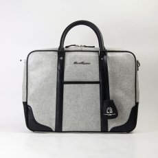 ブリーフケース メンズ 人気おすすめ コットンPVC a4 グレー