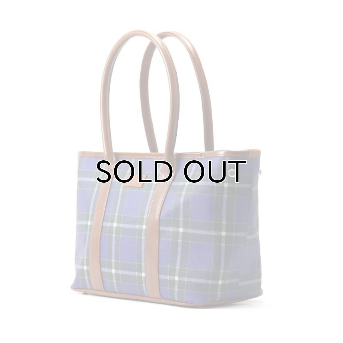 神戸タータン トートバッグ メンズ タータンチェック ブルー 神戸タータングッズ