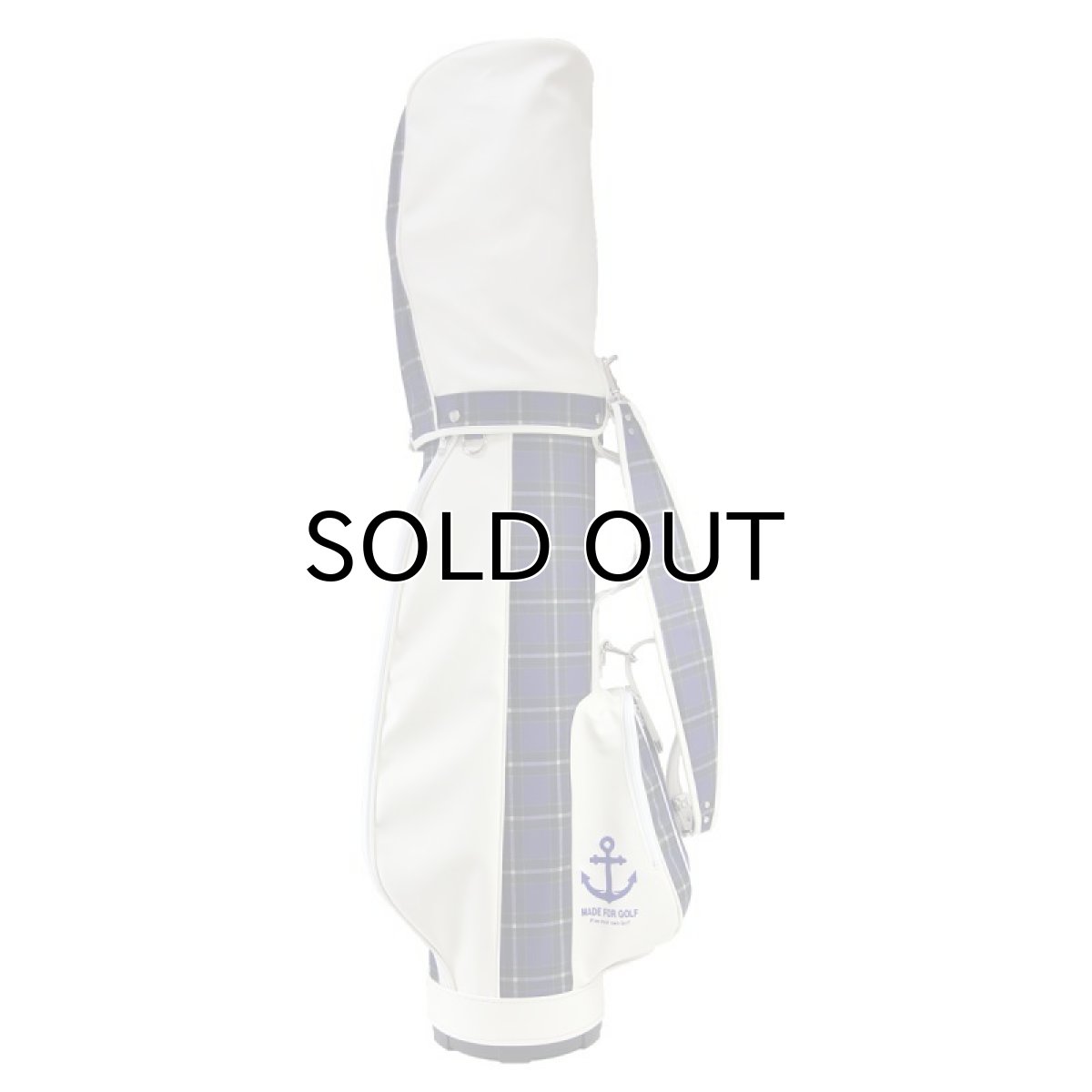 神戸タータン キャディバッグ ゴルフ メンズ タータンチェック ブルー 神戸タータングッズ