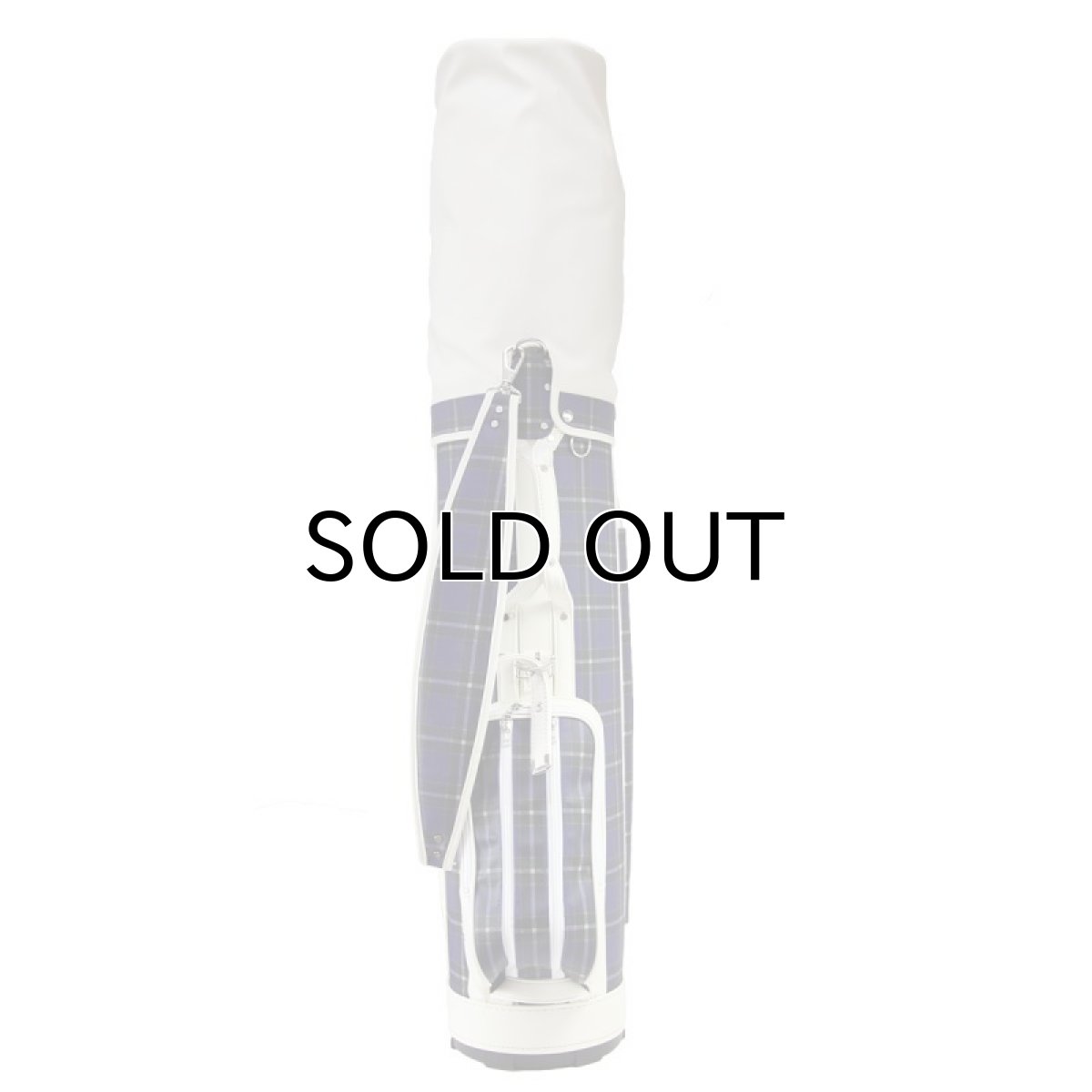 神戸タータン キャディバッグ ゴルフ メンズ タータンチェック ブルー 神戸タータングッズ