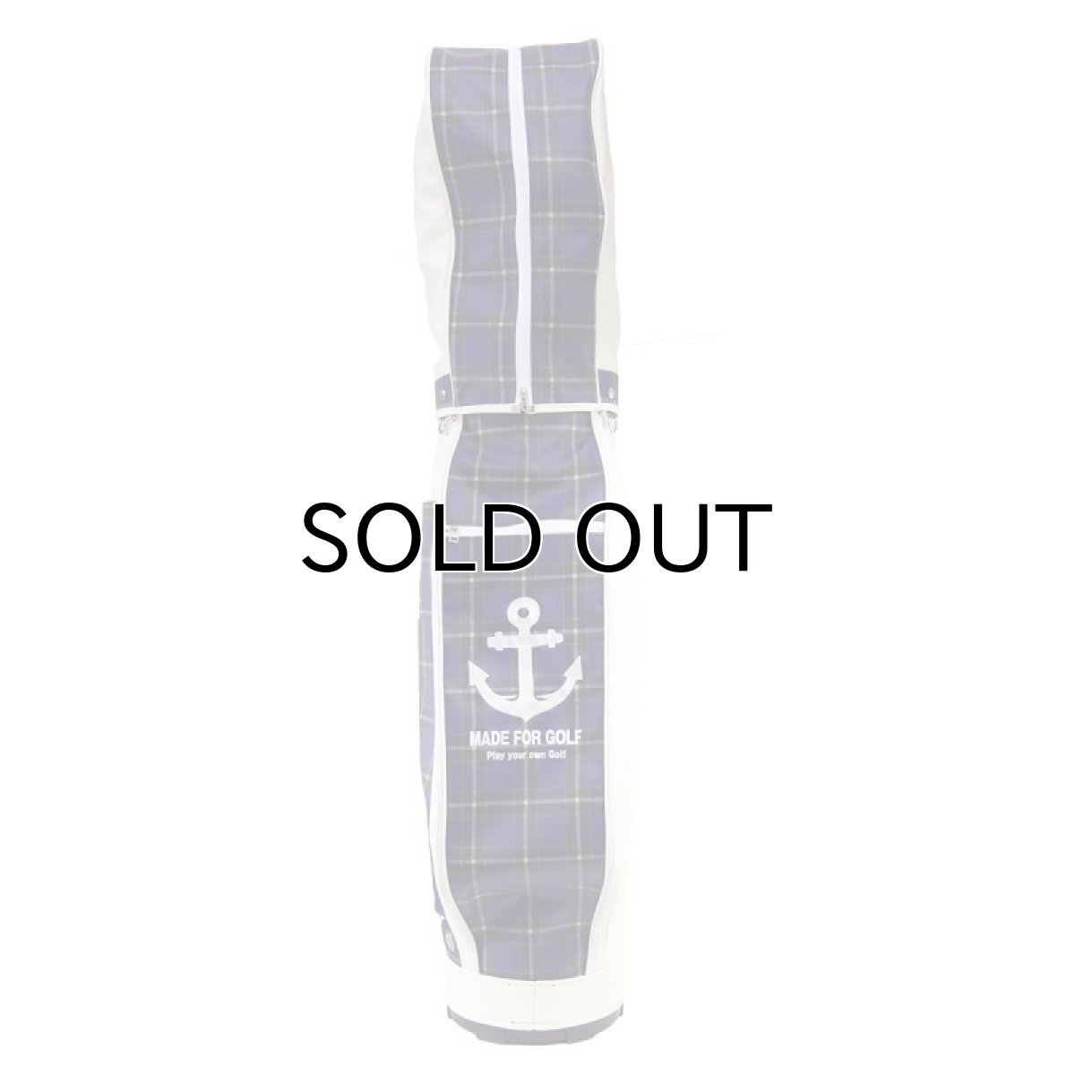 神戸タータン キャディバッグ ゴルフ メンズ タータンチェック ブルー 神戸タータングッズ