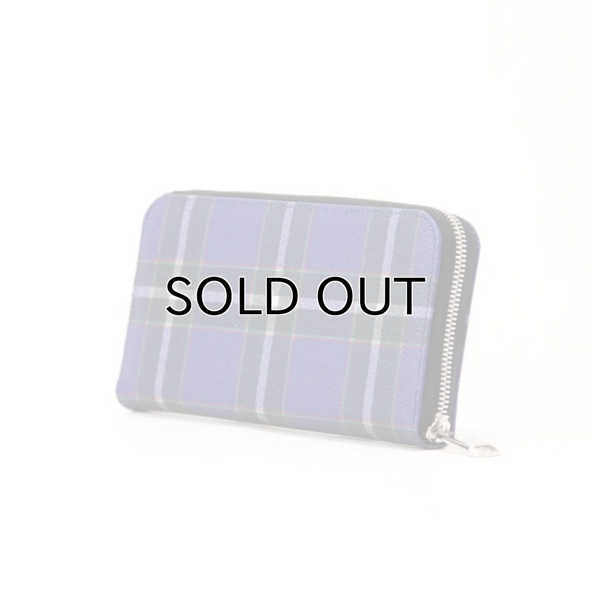 神戸タータン 長財布 ロングウォレット メンズ タータンチェック ブルー 神戸タータングッズ