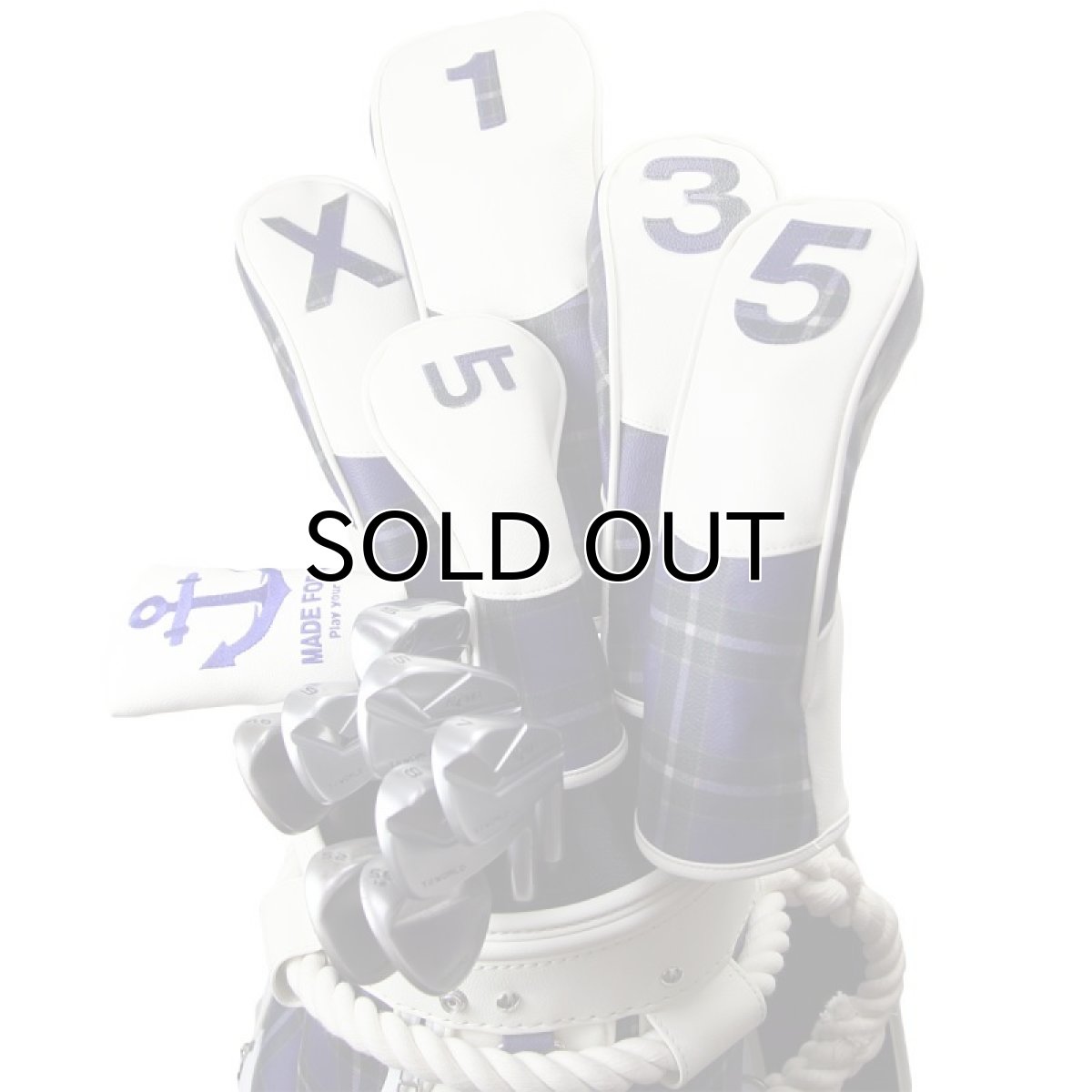 神戸タータン ヘッドカバー ゴルフ フェアウェイウッド X用 タータンチェック 神戸タータングッズ