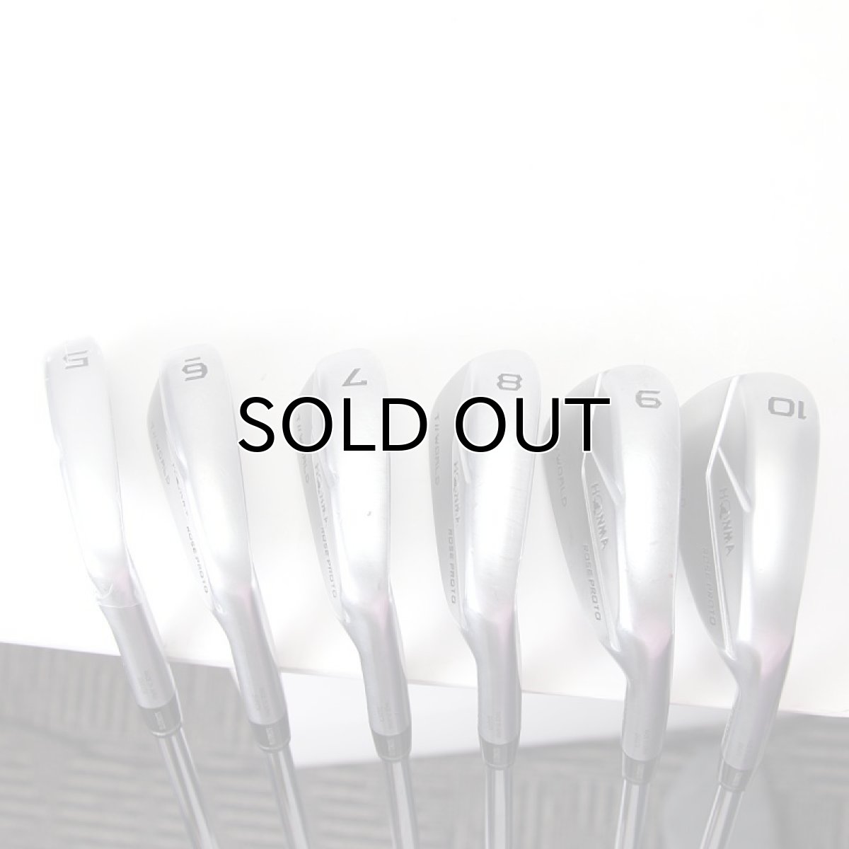 TW-MB ROSE PROTO アイアン 6本組(5-10) DG S200 とHONMA ホンマ TOUR WORLD ツアーワールド TW747V 別注2本（5，6）