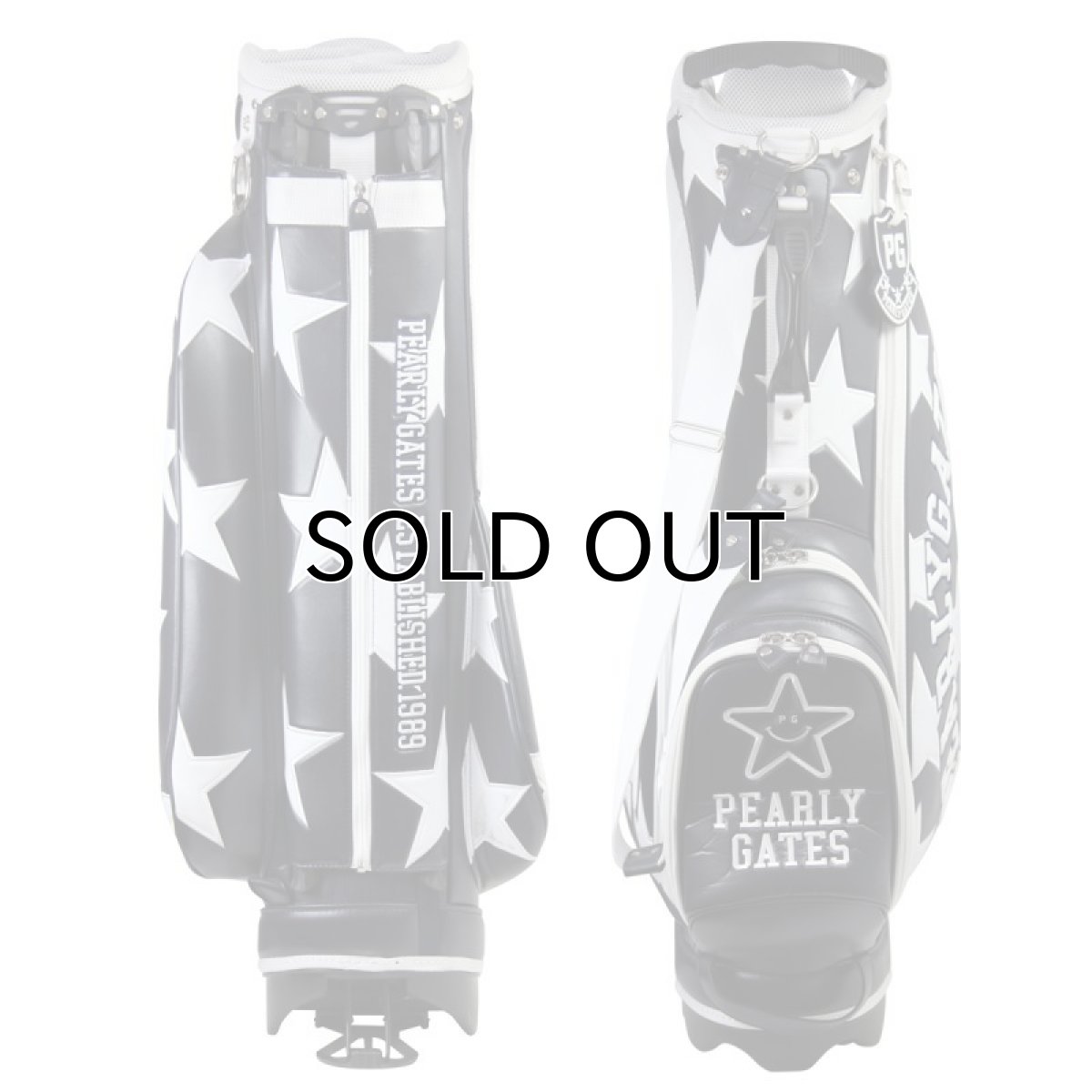 正規品/パーリーゲイツ/スターキャディーバック+ヘッドカバー8点セット
