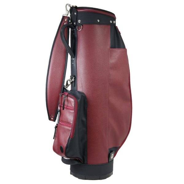 蛇革 本革 キャディバッグ ゴルフバッグ キャディバッグ ゴルフ メンズ レザー本革 人気キャディバッグ