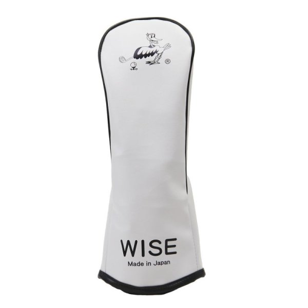 ヘッドカバー ゴルフ ドライバー用 ホワイト PVC 