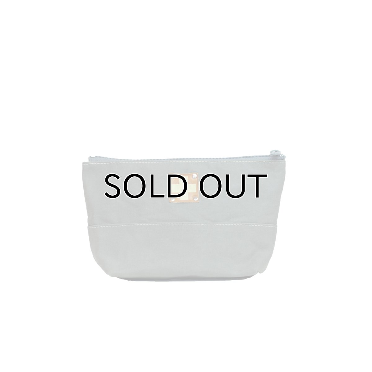 画像1: 帆布ポーチ 数量限定1stモデル 人気おすすめポーチ 木の庄帆布プラス セメントグレー (1)