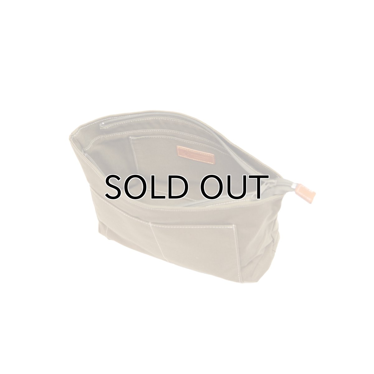 画像2: 帆布インナーバッグ 数量限定1stモデル 人気おすすめインナーバッグ 木の庄帆布プラス カーキブラウン (2)