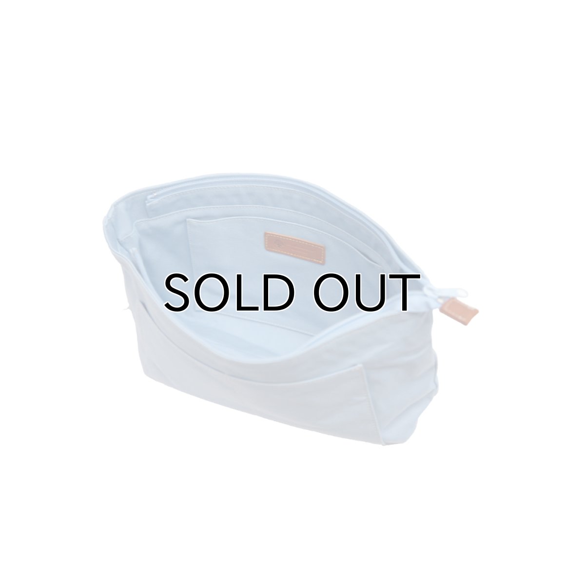 画像2: 帆布インナーバッグ 数量限定1stモデル 人気おすすめインナーバッグ 木の庄帆布プラス サックスブルー (2)