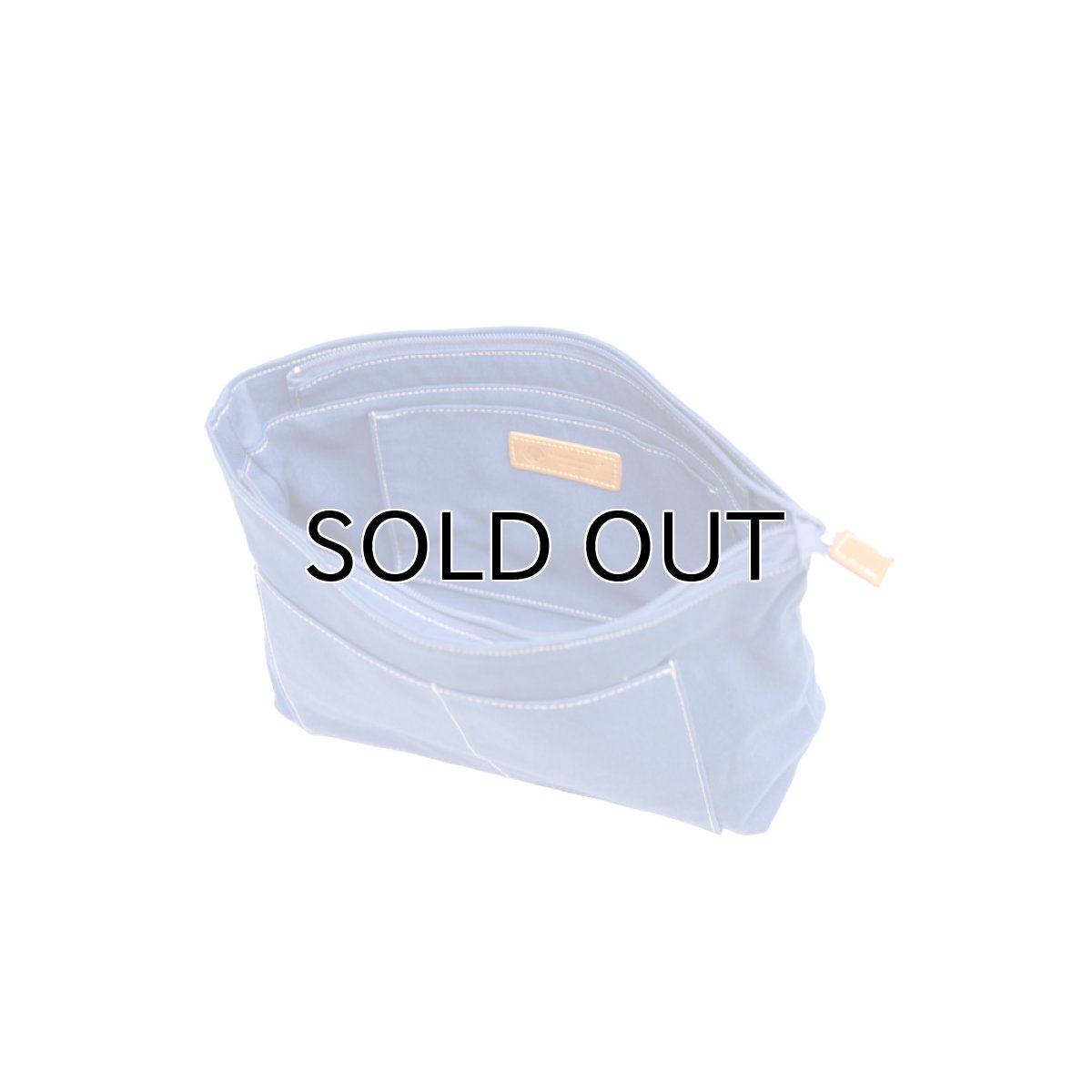 画像2: 帆布インナーバッグ 数量限定1stモデル 人気おすすめインナーバッグ 木の庄帆布プラス マリンブルー (2)