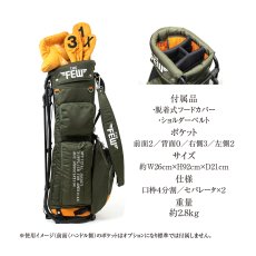 画像11: キャディバッグ ゴルフ パイプフレームスタンド メンズ 人気おすすめ THEFEW ナイロン (11)
