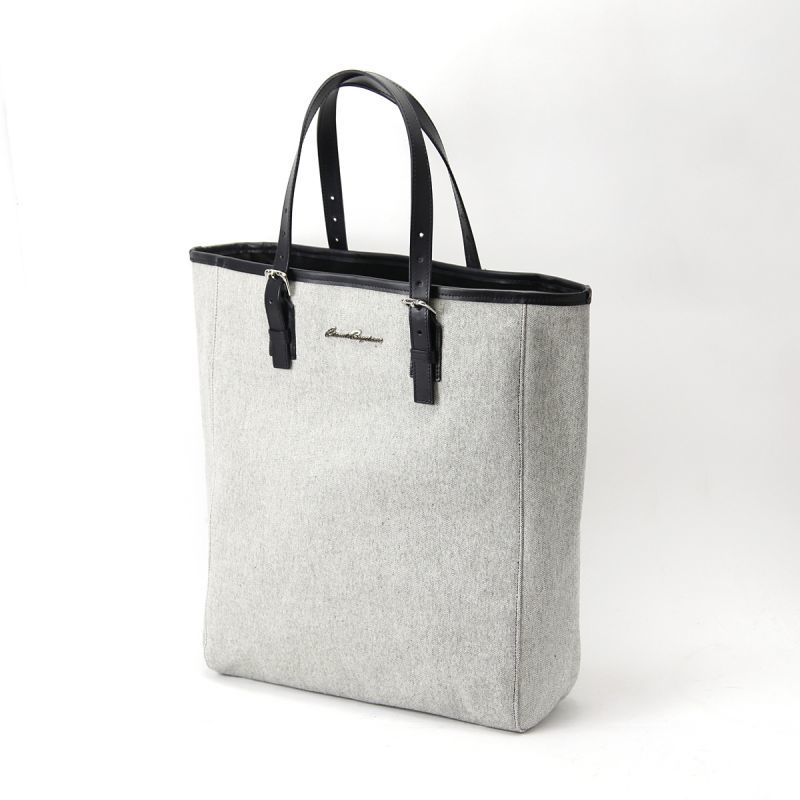 トートバッグ 縦型 メンズ コットン 人気大きめおすすめ グレー